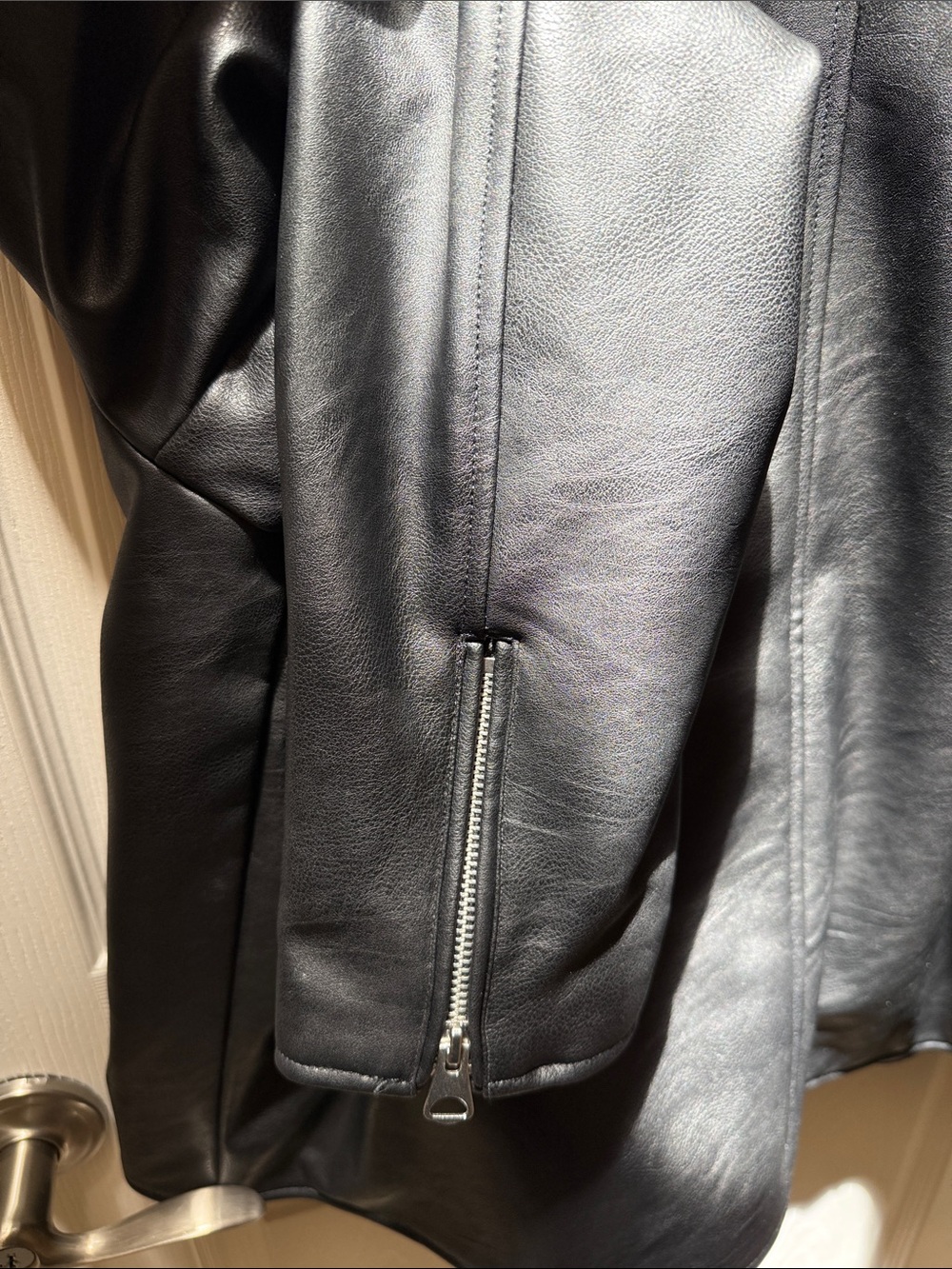 H&M Faux Leather Jacket - NWT - Size L - Picture 5 of 5